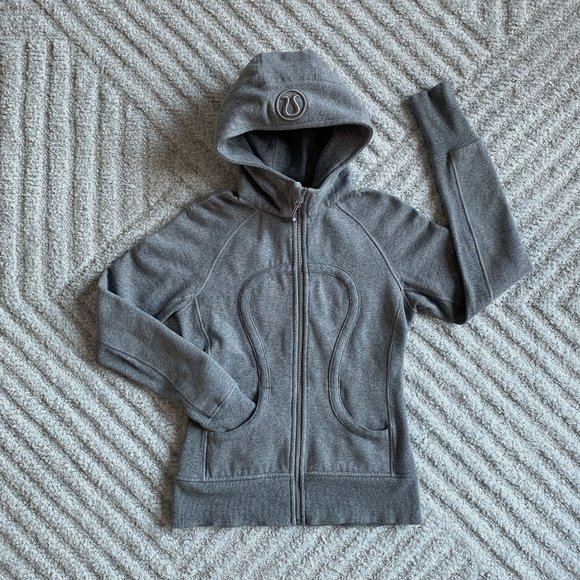 Lululemon Scuba Hoodie II, Size 4, Grey